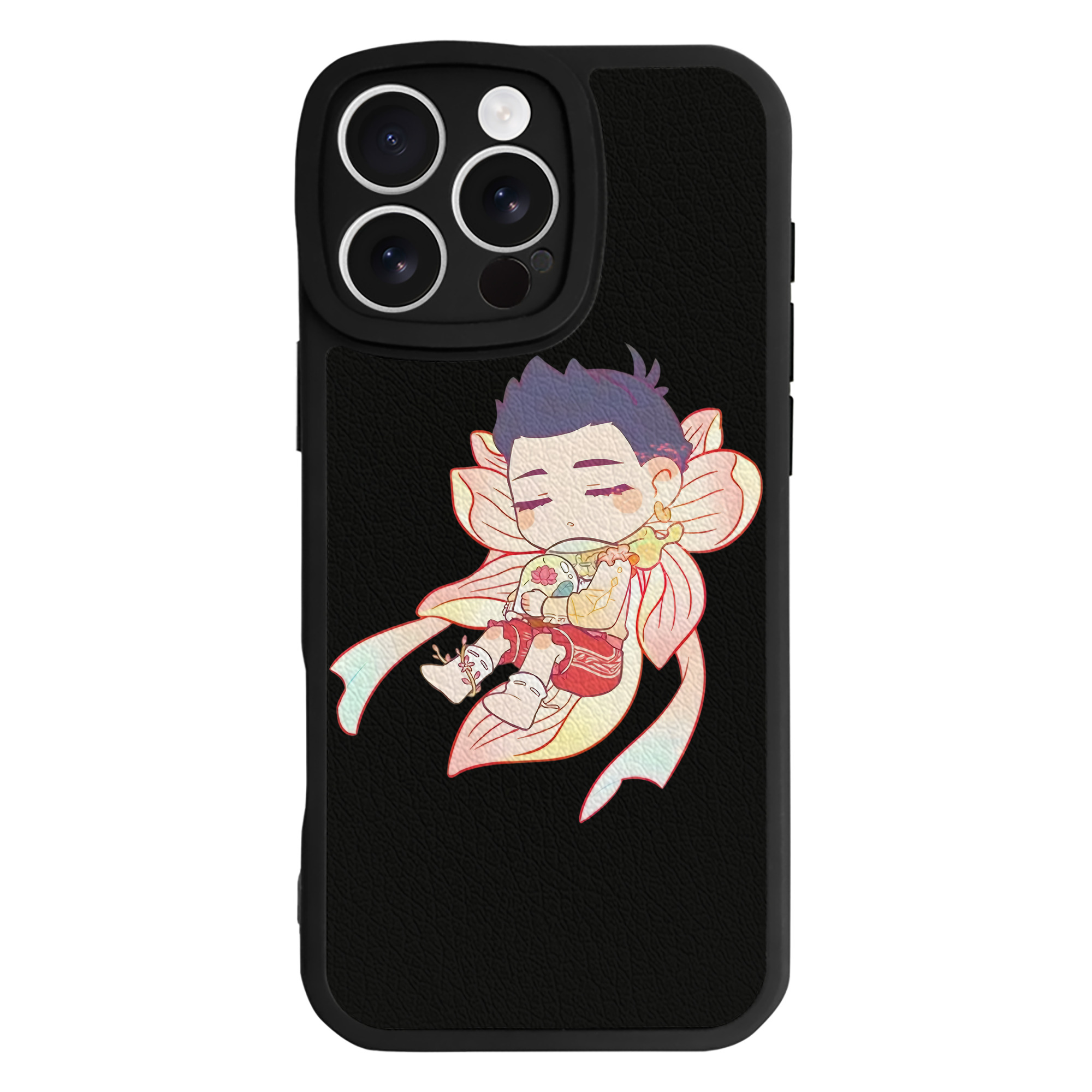 （画像用） Ne Zha 2 ナタ 魔童の大暴れ 【iPhone 16シリーズ対応】シリコンスマホケース（レザー調） 材質：シリコン